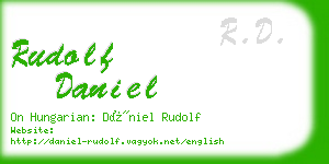 rudolf daniel business card